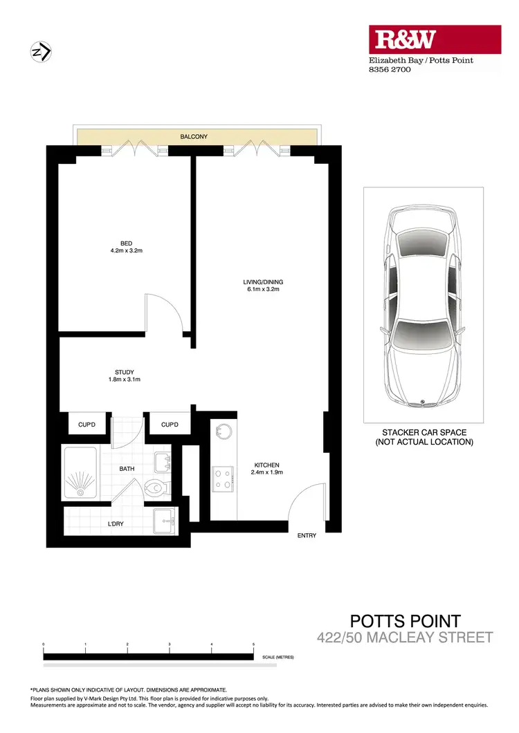 Floorplan of Homely apartment listing, 422/50 Macleay Street, Potts Point NSW 2011