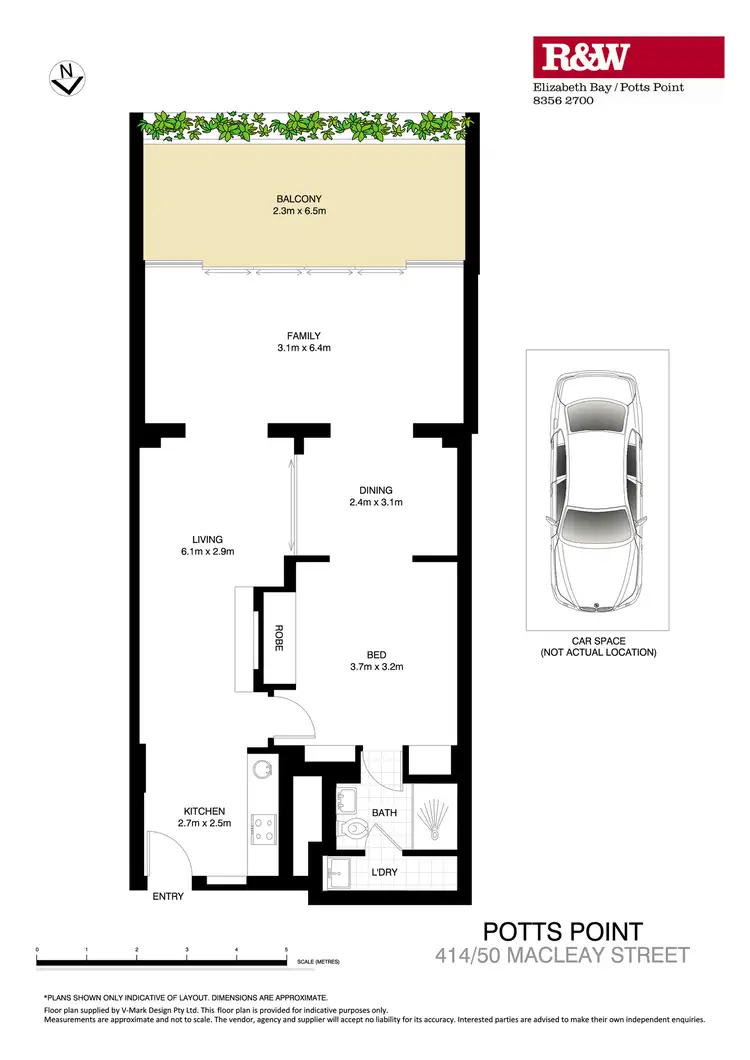 Floorplan of Homely apartment listing, 414/50 Macleay Street, Potts Point NSW 2011