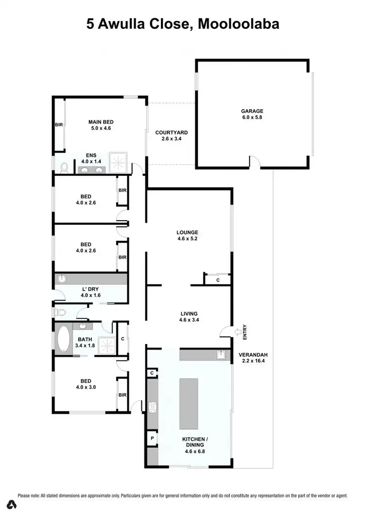 Floorplan of Homely house listing, 5 Awulla Close, Mooloolaba QLD 4557