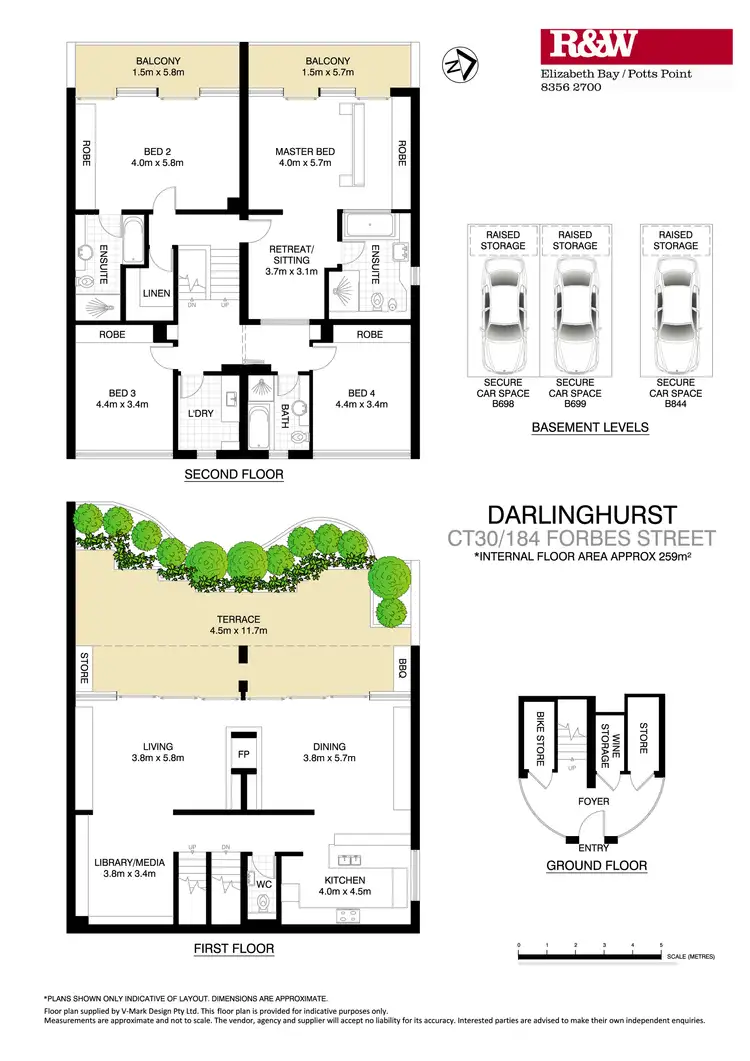 Floorplan of Homely townhouse listing, CT30/184 Forbes Street, Darlinghurst NSW 2010
