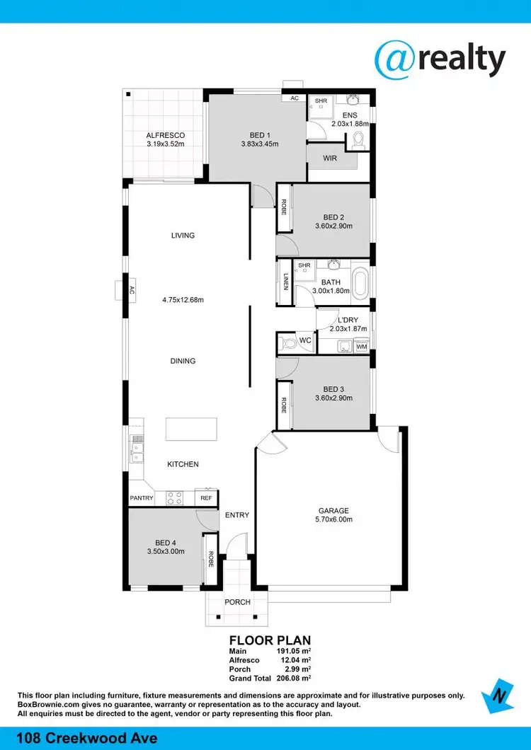 Floorplan of Homely house listing, 108 Creekwood Avenue, Meridan Plains QLD 4551