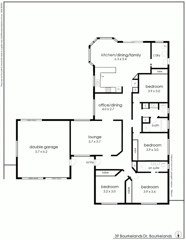 Floorplan of Homely house listing, 39 Bourkelands drive, Bourkelands NSW 2650