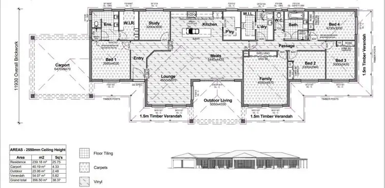 Floorplan of Homely rural property listing, 54 Coogera Circuit, Jindera NSW 2642
