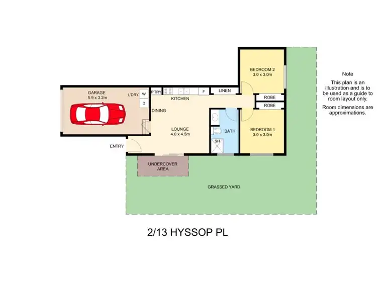 Floorplan of Homely house listing, 2/13 Hyssop Place, Springfield Lakes QLD 4300