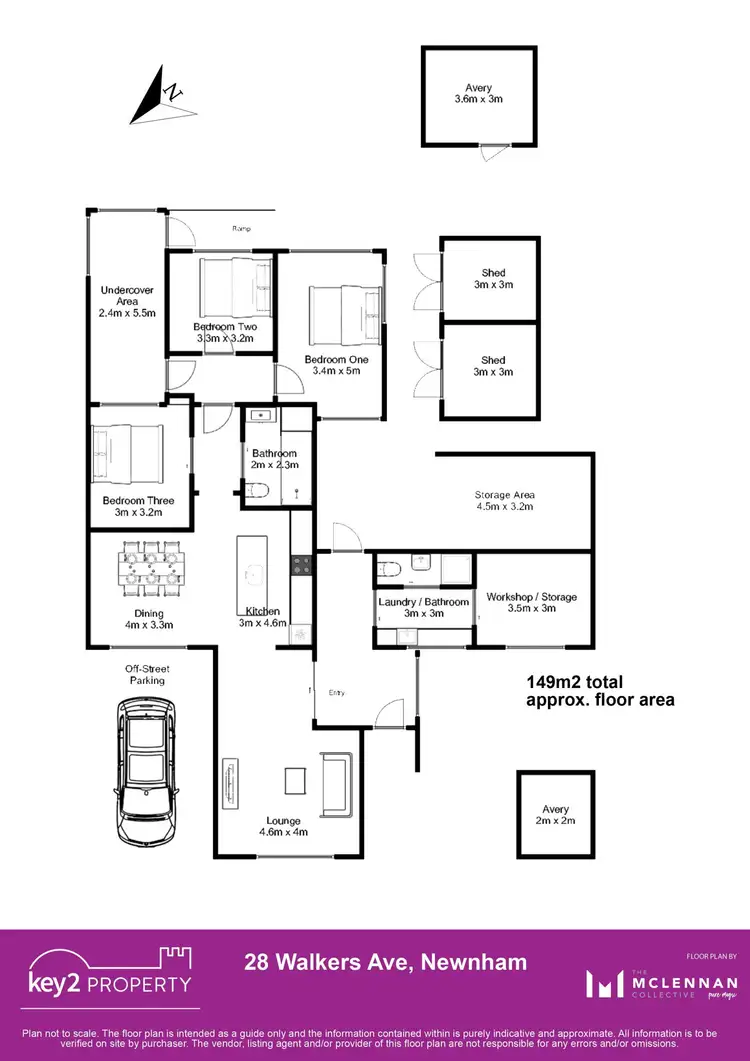 Floorplan of Homely house listing, 28 Walkers Avenue, Newnham TAS 7248