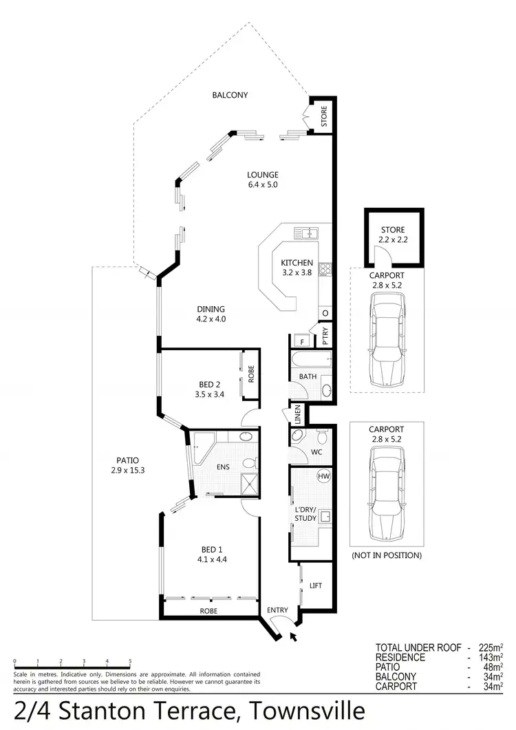 Floorplan of Homely apartment listing, 2/4 Stanton Terrace, Townsville City QLD 4810