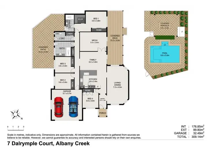 Floorplan of Homely house listing, 7 Dalrymple Court, Albany Creek QLD 4035