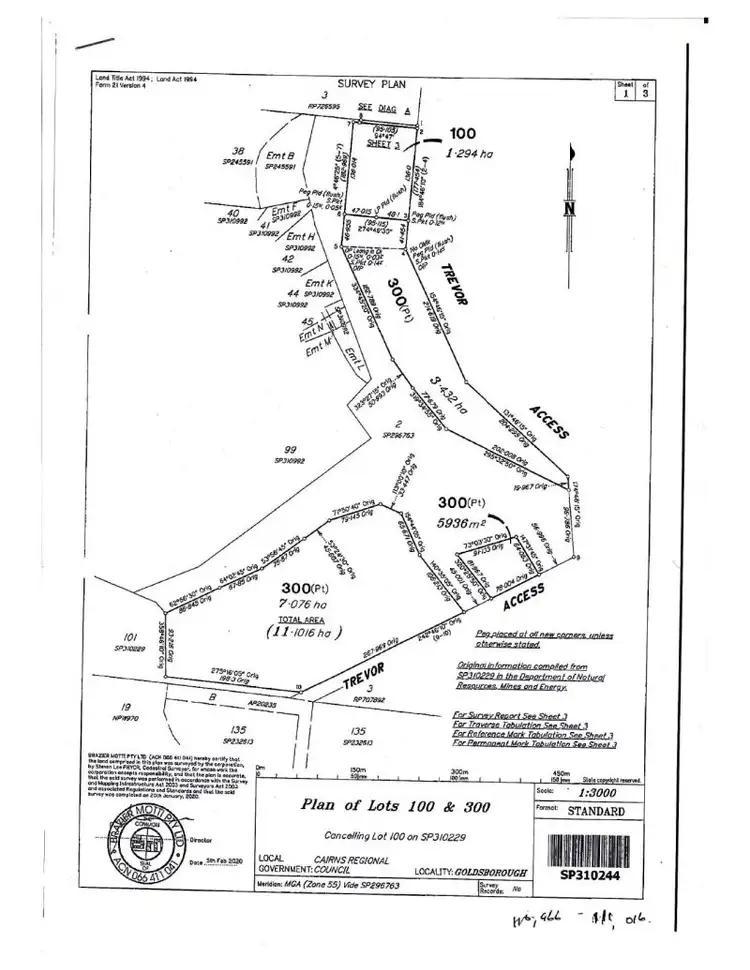 Floorplan of Homely land listing, 100 Trevors access, Goldsborough QLD 4865