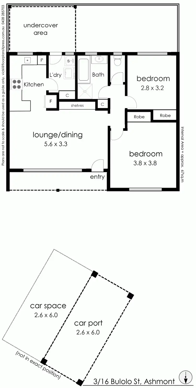 Floorplan of Homely unit listing, Unit 3/16 Bulolo Street, Ashmont NSW 2650