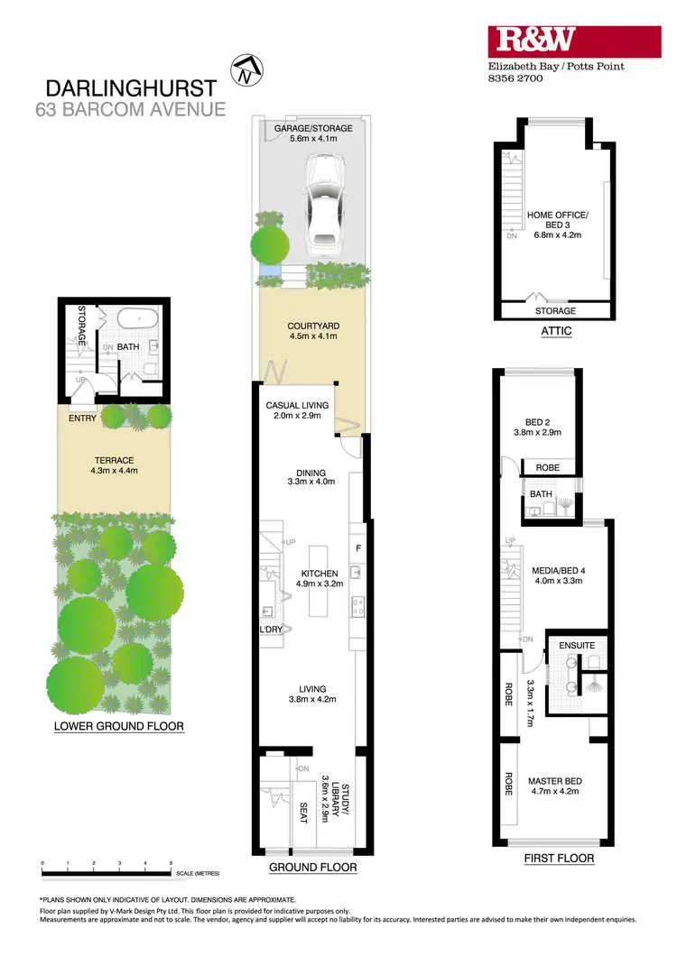 Floorplan of Homely terrace listing, 63 Barcom Avenue, Darlinghurst NSW 2010