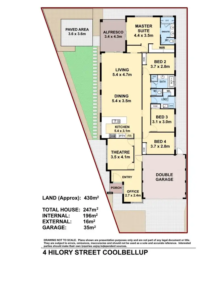 Floorplan of Homely house listing, 4 Hilory Street, Coolbellup WA 6163