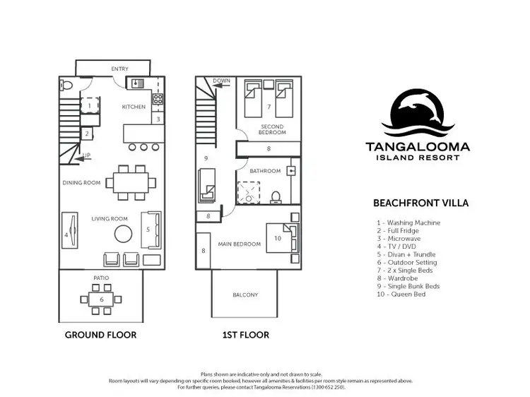 Floorplan of Homely villa listing, Villa 28 Beach Walk, Tangalooma QLD 4025