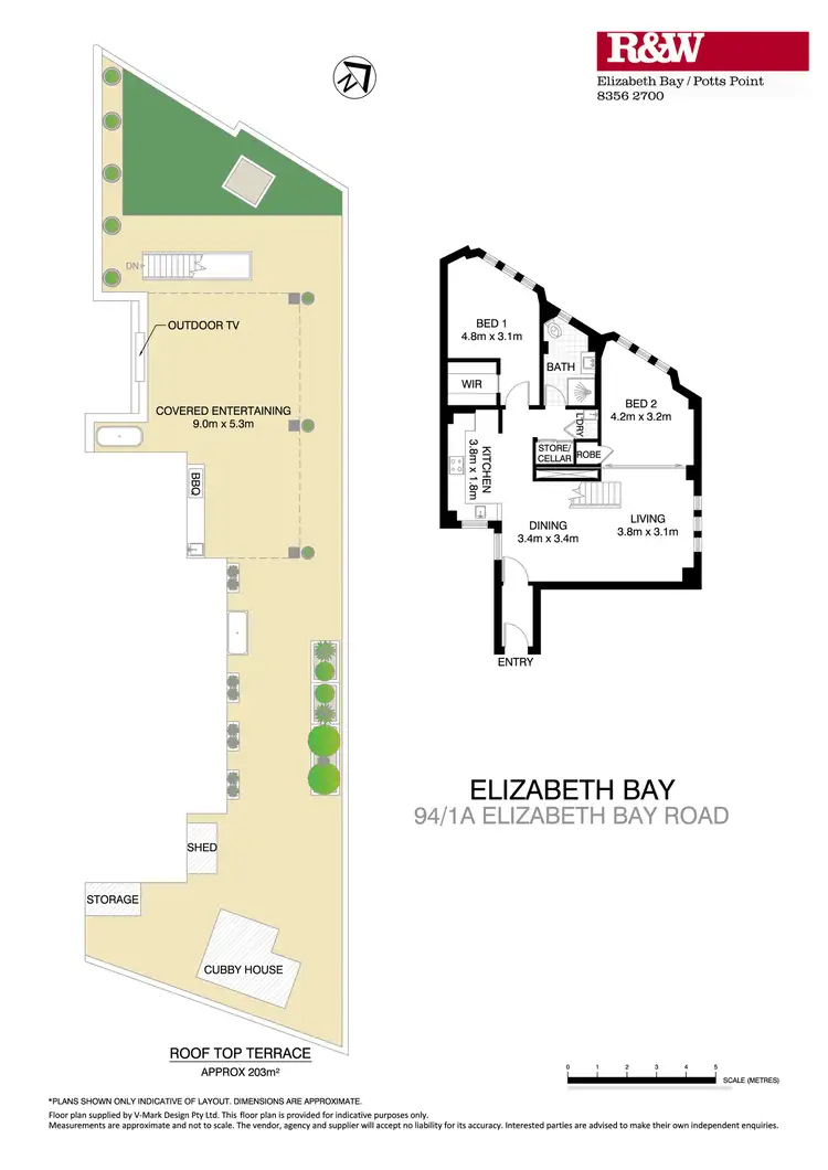 Floorplan of Homely apartment listing, 94/1a Elizabeth Bay Road, Potts Point NSW 2011