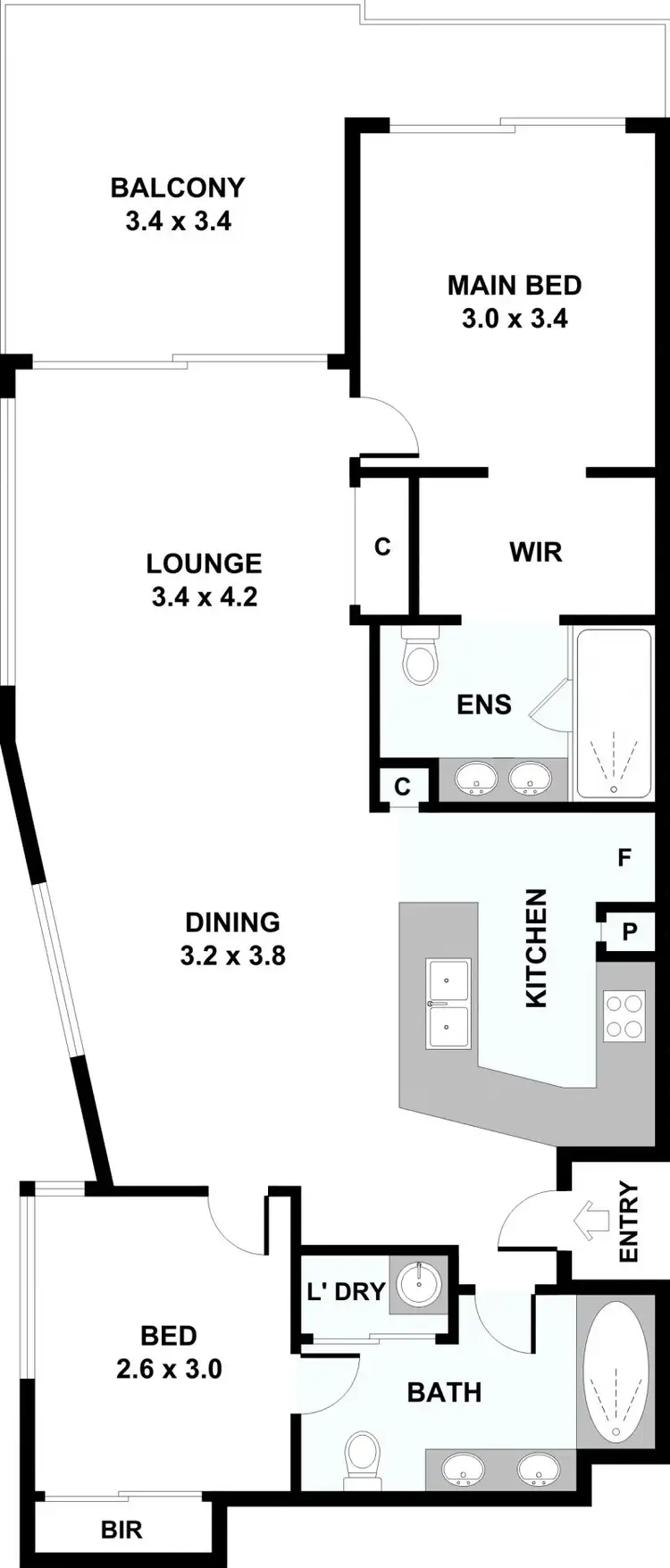Floorplan of Homely apartment listing, 79-83 First Avenue, Mooloolaba QLD 4557