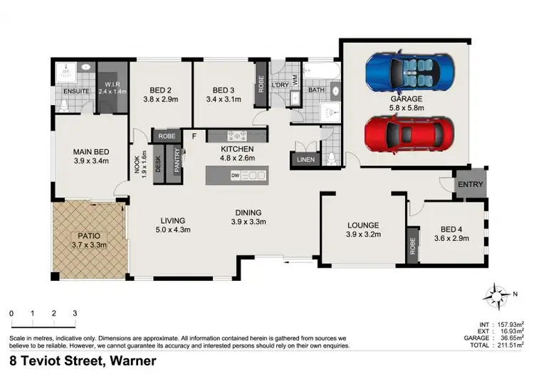 Floorplan of Homely house listing, 8 Teviot Street, Warner QLD 4500