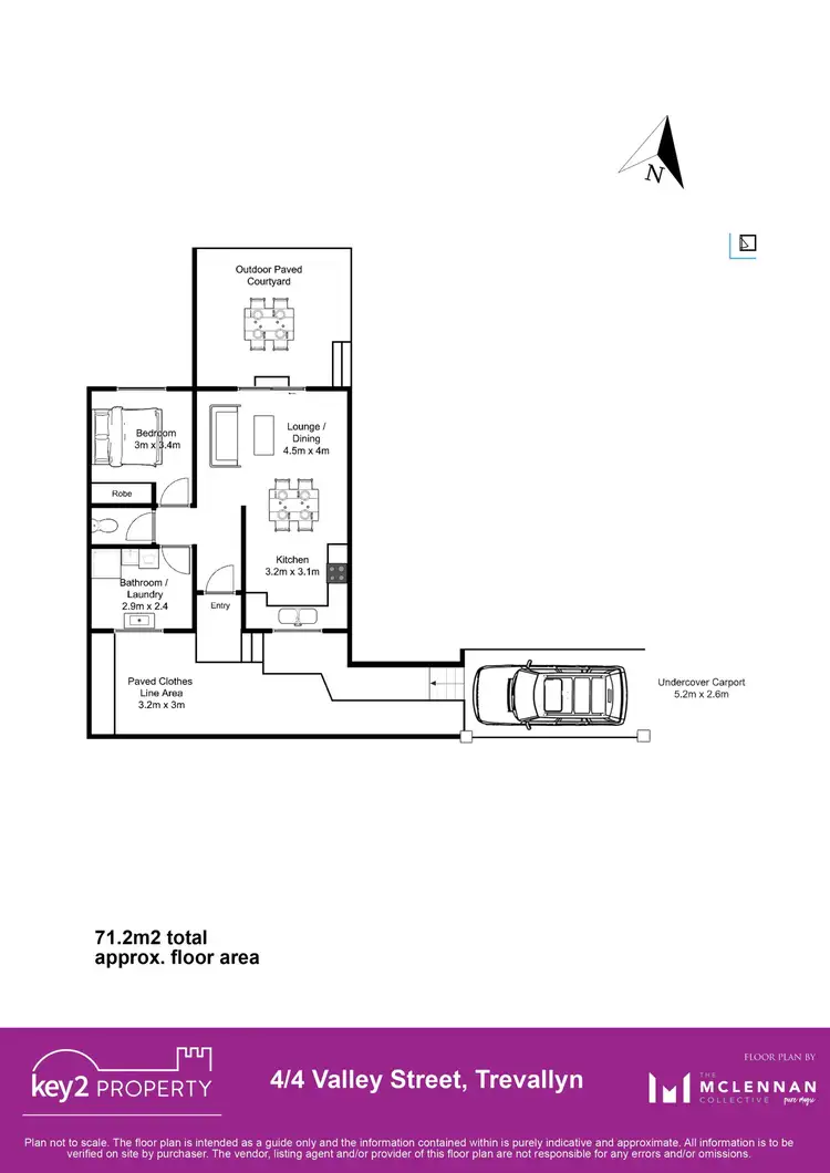 Floorplan of Homely unit listing, 4/4 Valley Street, Trevallyn TAS 7250