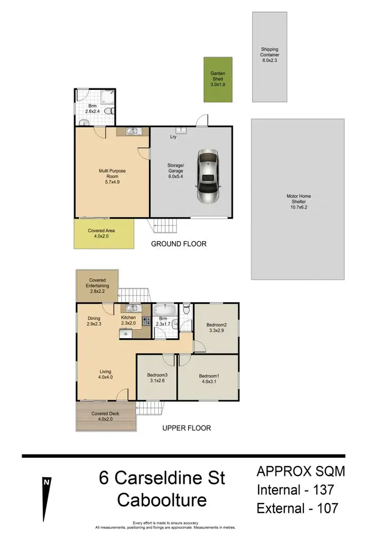 Floorplan of Homely house listing, 6 Carseldine Street, Caboolture QLD 4510