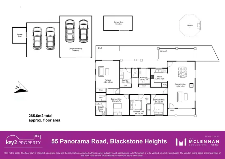 Floorplan of Homely house listing, 55 Panorama Road, Blackstone Heights TAS 7250