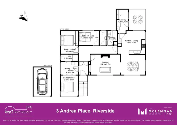 Floorplan of Homely house listing, 3 Andrea Place, Riverside TAS 7250