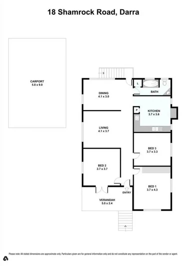 Floorplan of Homely house listing, 18 Shamrock Road, Darra QLD 4076