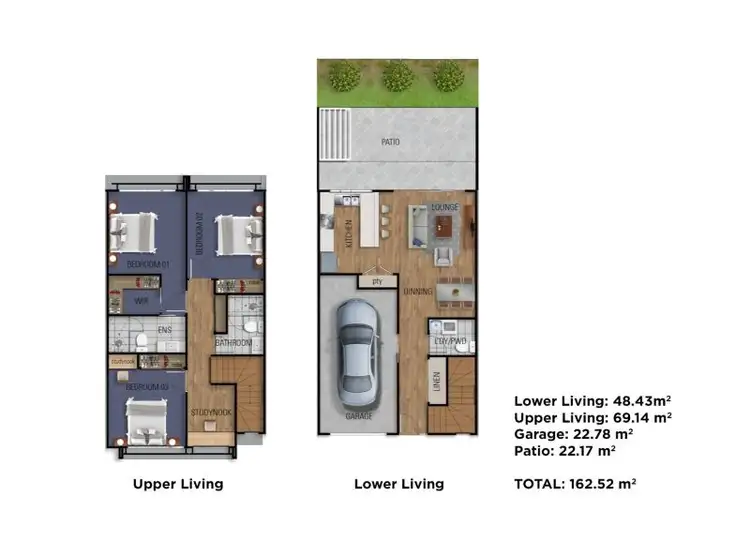 Floorplan of Homely townhouse listing, 3/66-68 Walkers Way, Nundah QLD 4012
