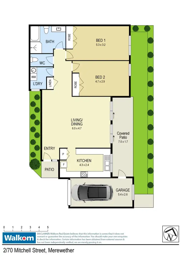 Floorplan of Homely villa listing, 2/70 Mitchell Street, Merewether NSW 2291