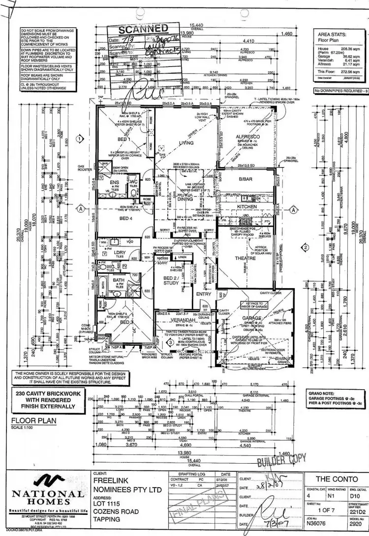 Floorplan of Homely house listing, 3 Cozens Road, Tapping WA 6065