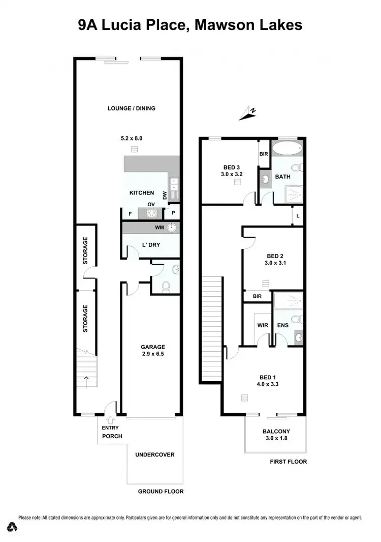 Floorplan of Homely house listing, 9A Lucia Place, Mawson Lakes SA 5095