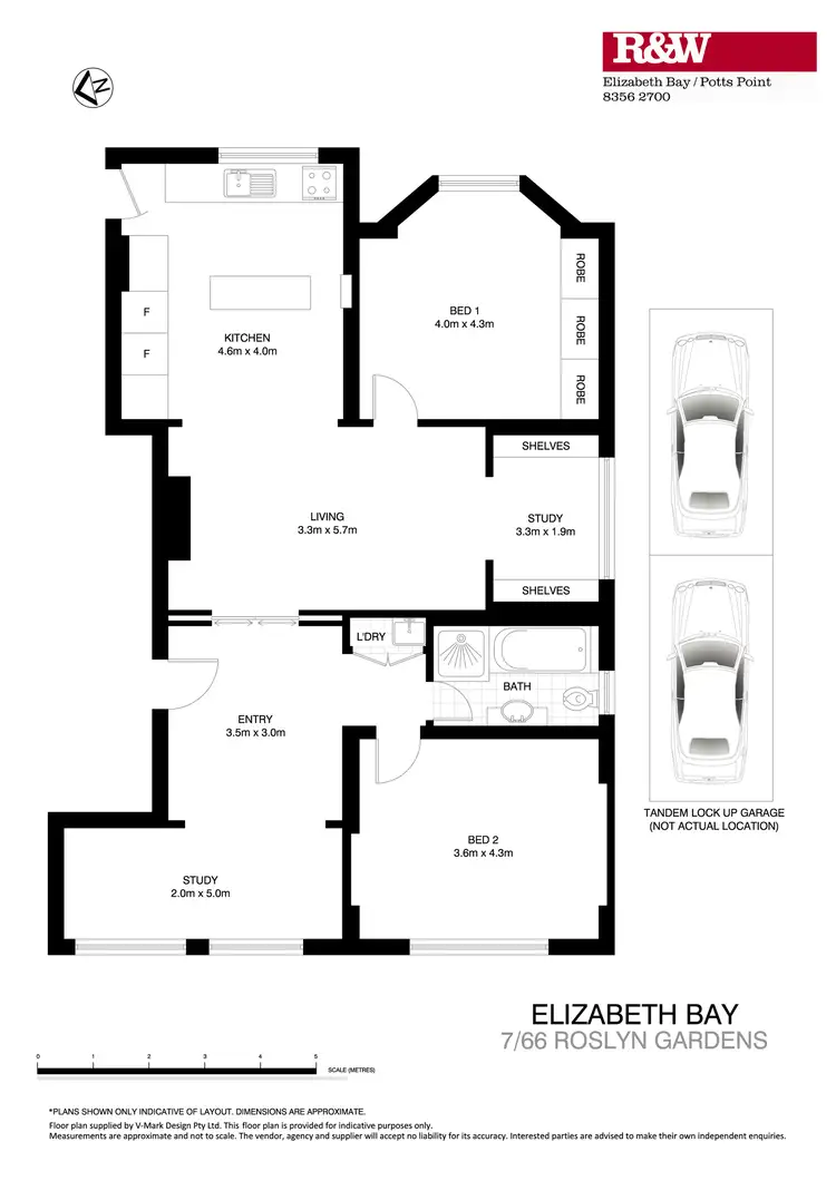 Floorplan of Homely apartment listing, 7/66 Roslyn Gardens, Elizabeth Bay NSW 2011