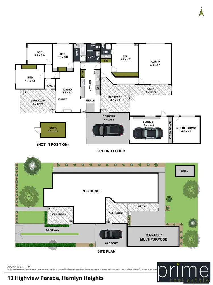 Floorplan of Homely house listing, 13 Highview Parade, Hamlyn Heights VIC 3215
