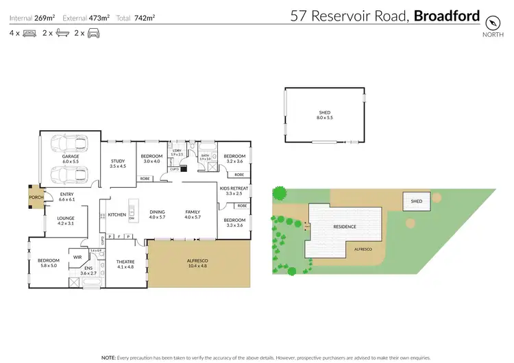 Floorplan of Homely house listing, 57 Reservoir Road, Broadford VIC 3658