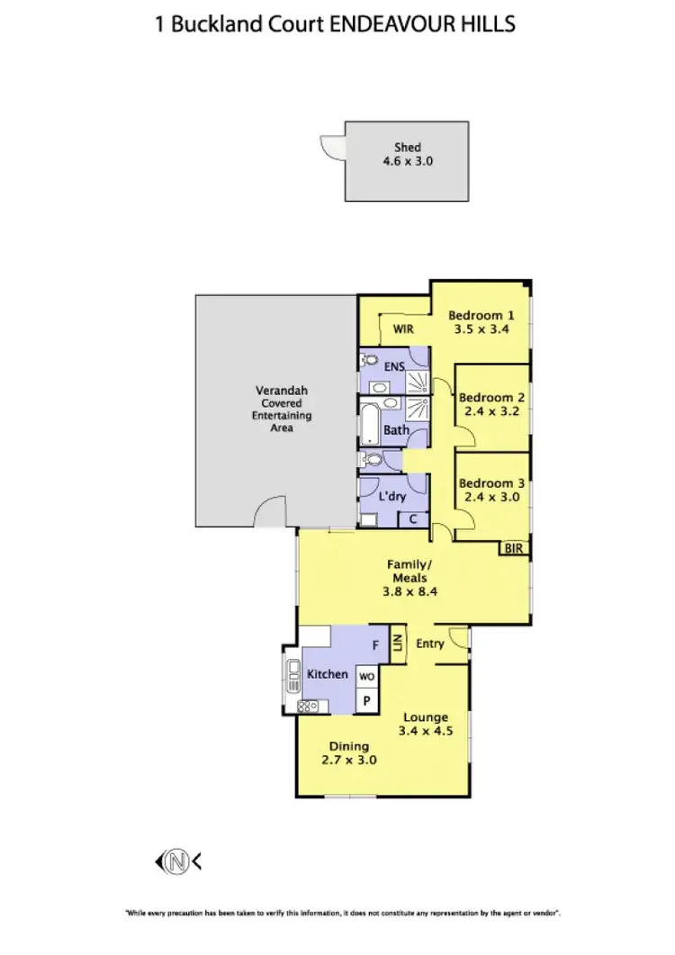 Floorplan of Homely house listing, 1 Buckland Court, Endeavour Hills VIC 3802