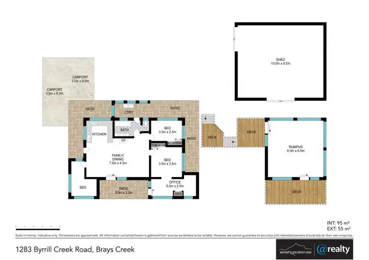Floorplan of Homely rural property listing, 1283 Byrrill Creek Road, Brays Creek NSW 2484