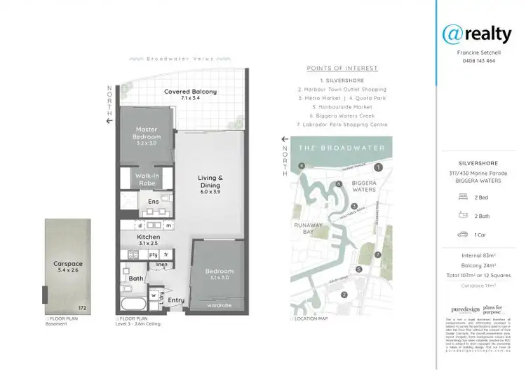 Floorplan of Homely apartment listing, 317/430 Marine Parade, Biggera Waters QLD 4216