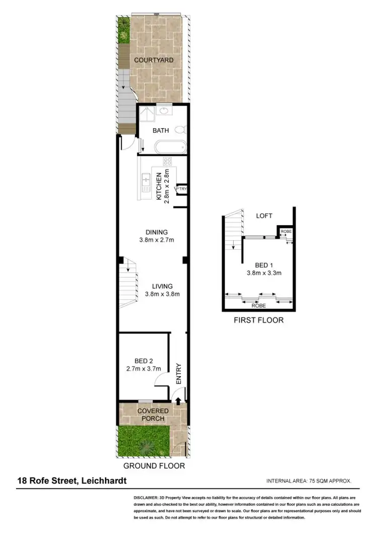 Floorplan of Homely house listing, 18 Rofe Street, Leichhardt NSW 2040