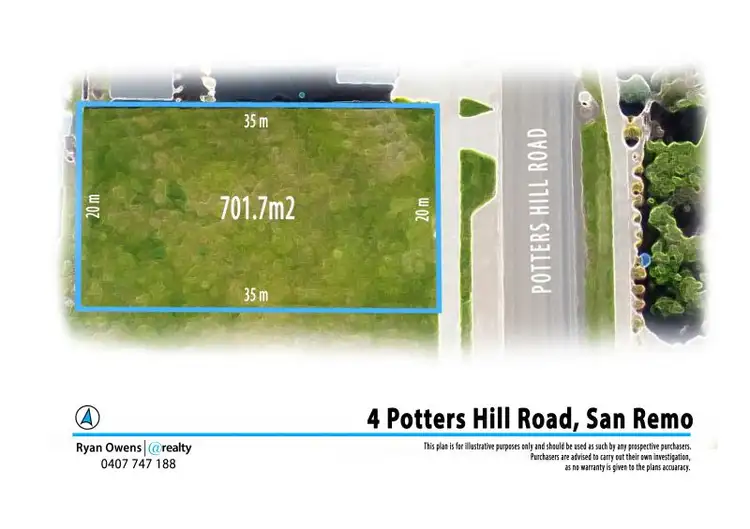 Floorplan of Homely land listing, 4 Potters Hill Road, San Remo VIC 3925
