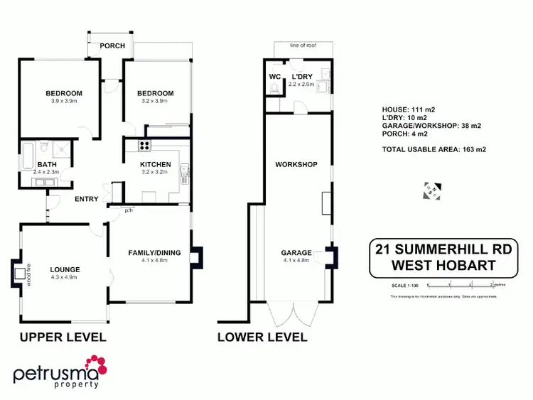 Floorplan of Homely house listing, 21 Summerhill Road, West Hobart TAS 7000