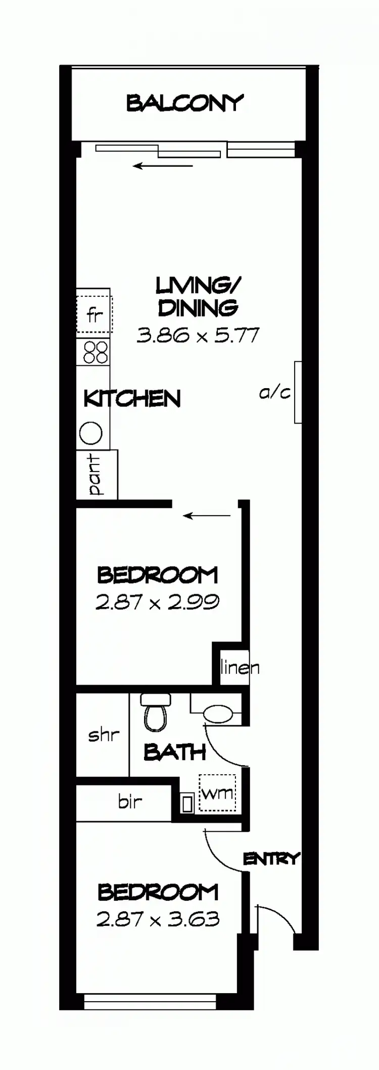 Floorplan of Homely apartment listing, 12/45 York Street, Adelaide SA 5000