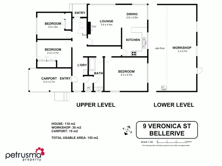 Floorplan of Homely house listing, 9 Veronica Street, Bellerive TAS 7018