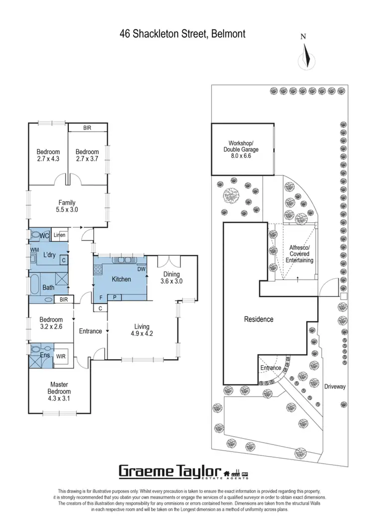 Floorplan of Homely house listing, 46 Shackleton Street, Belmont VIC 3216