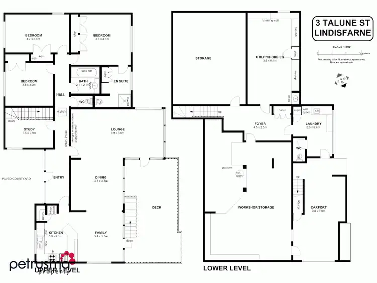 Floorplan of Homely house listing, 3 Talune Street, Lindisfarne TAS 7015