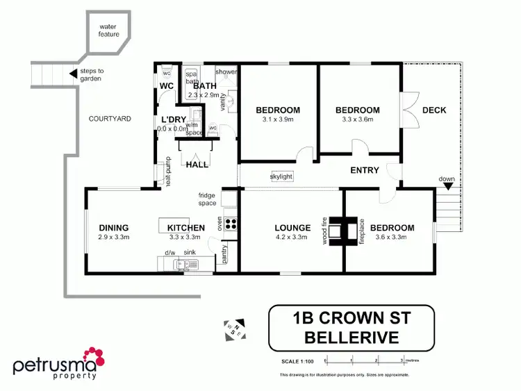 Floorplan of Homely house listing, 1B Crown Street, Bellerive TAS 7018