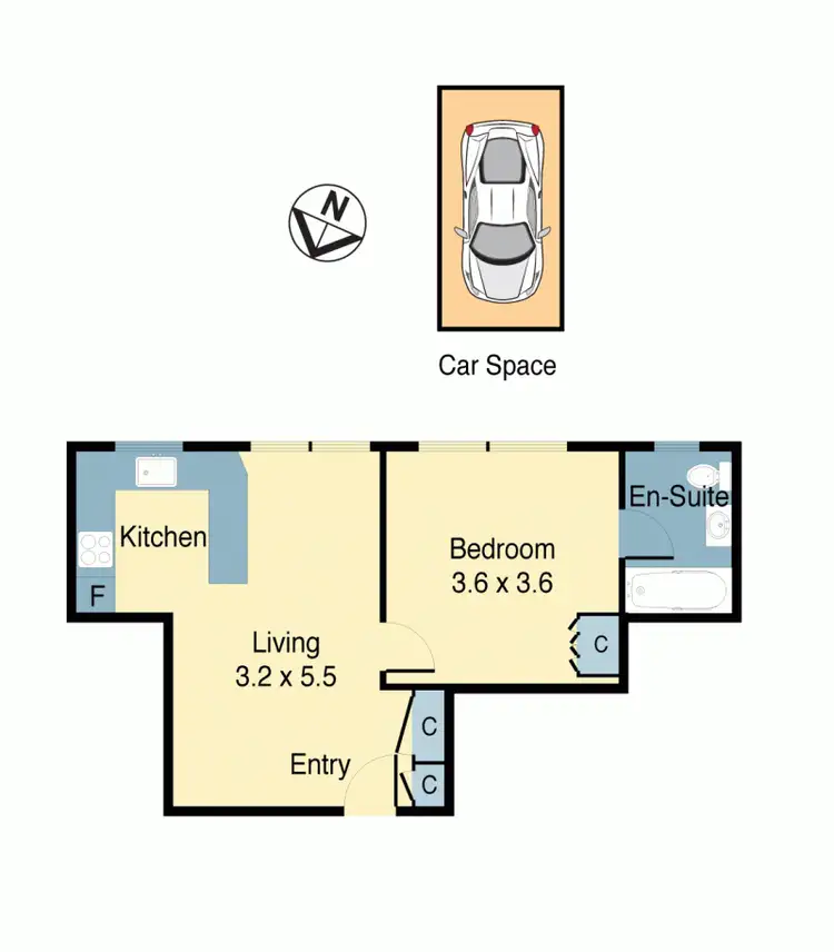 Floorplan of Homely unit listing, 6/1 Ewart Lane, Dulwich Hill NSW 2203