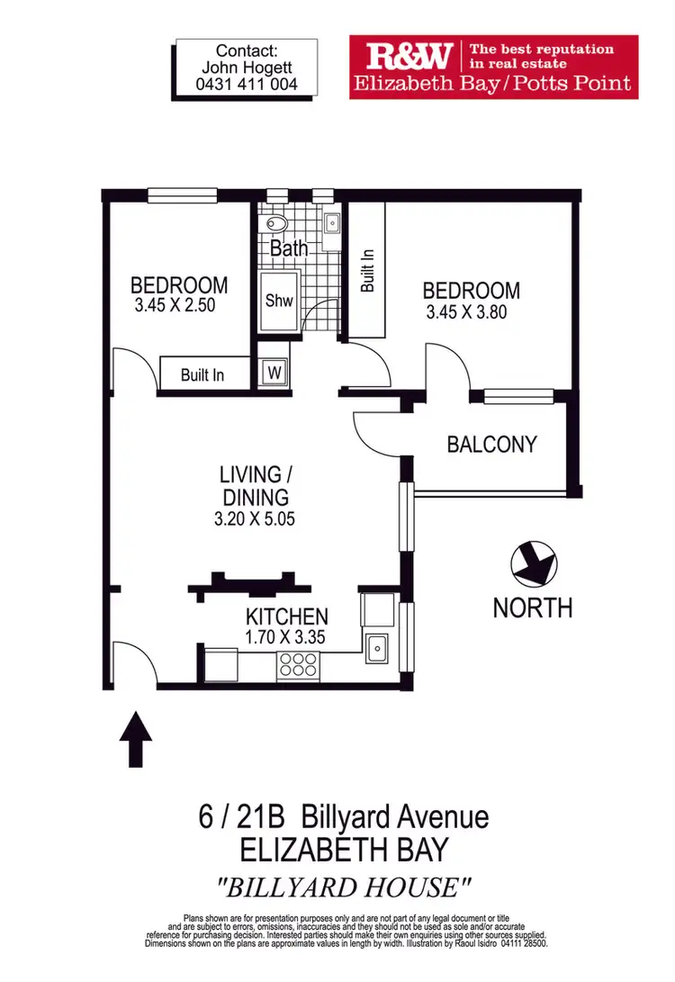 Floorplan of Homely apartment listing, 6/21B Billyard Avenue, Elizabeth Bay NSW 2011