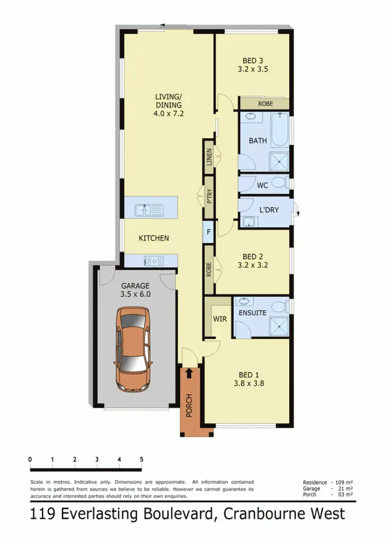 Floorplan of Homely house listing, 119 EVERLASTING BOULEVARD, Cranbourne West VIC 3977