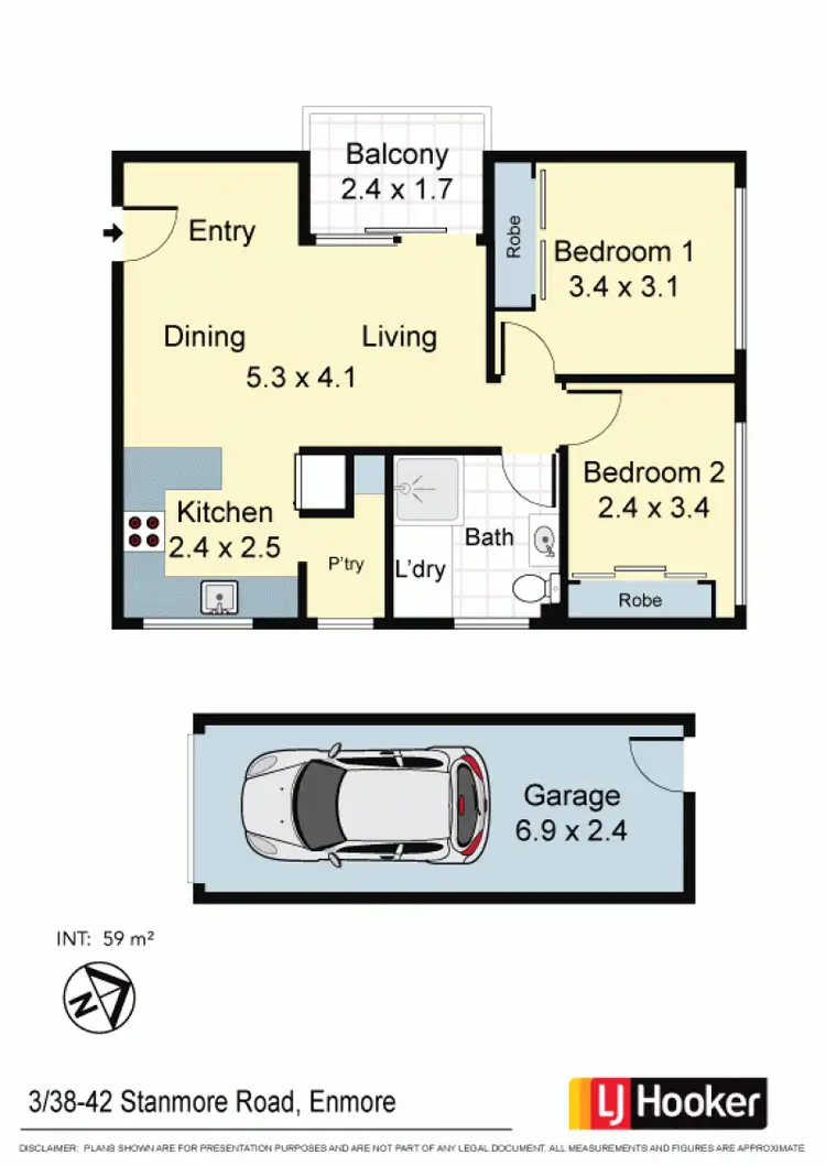 Floorplan of Homely apartment listing, 3/38-42 Stanmore Road, Enmore NSW 2042
