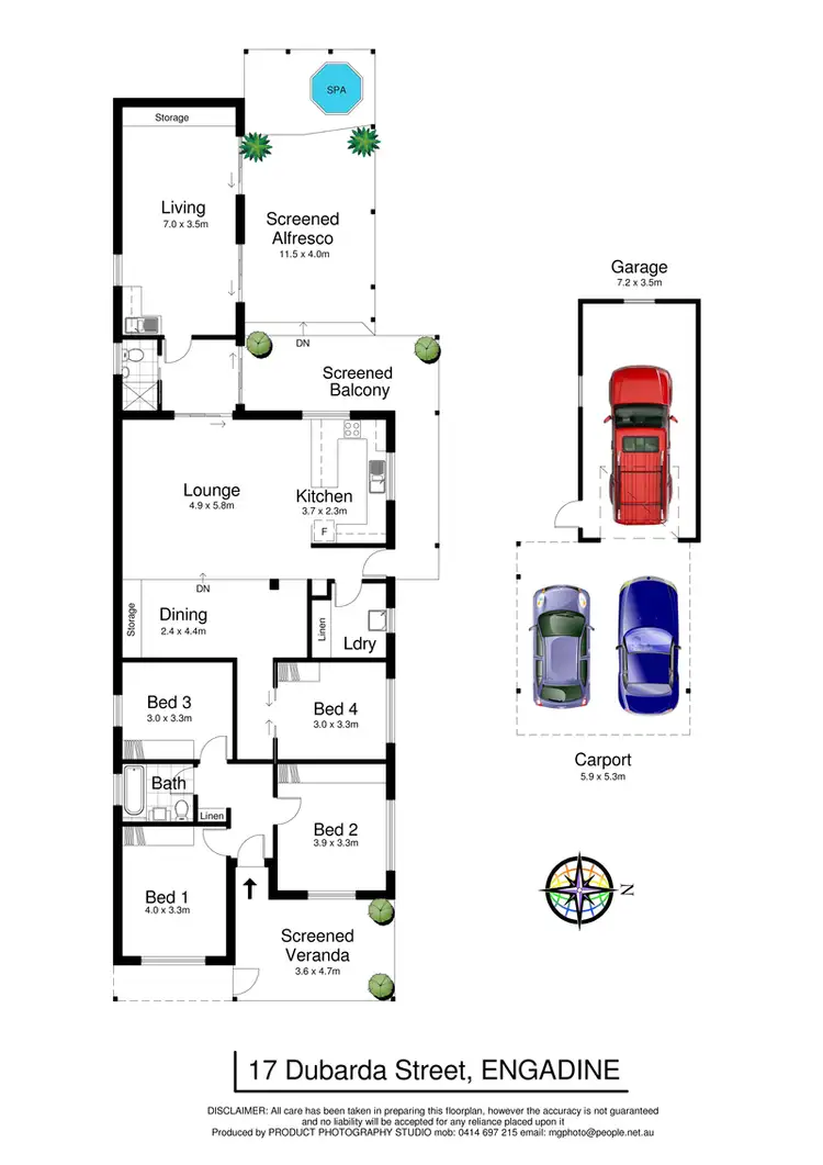 Floorplan of Homely house listing, 17 Dubarda Street, Engadine NSW 2233