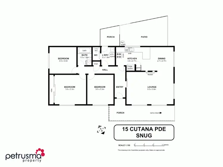 Floorplan of Homely house listing, 15 Cutana Parade, Snug TAS 7054