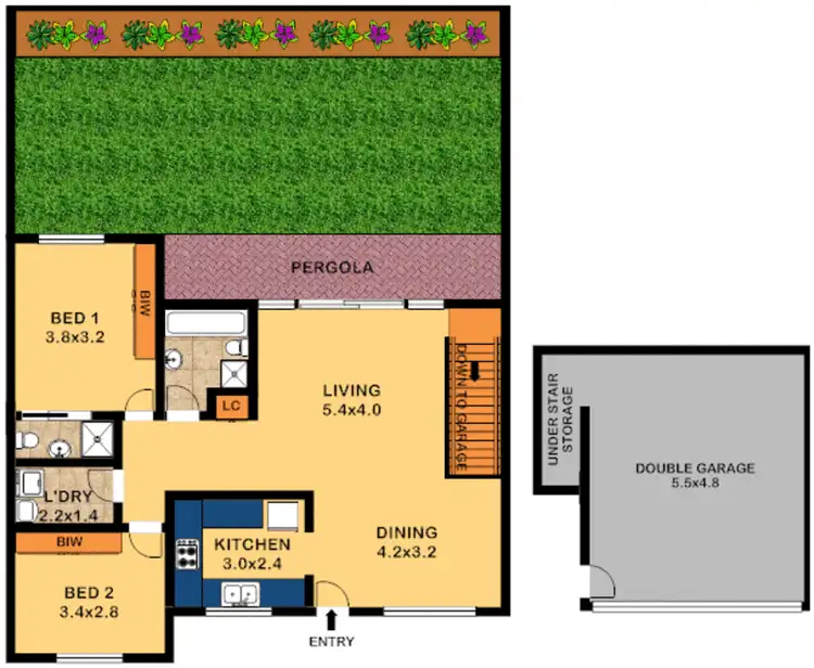 Floorplan of Homely villa listing, 2/85 Lincoln Street, Belfield NSW 2191