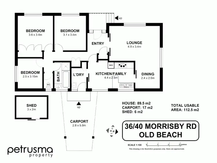 Floorplan of Homely house listing, 36 - 40 Morrisby Road, Old Beach TAS 7017